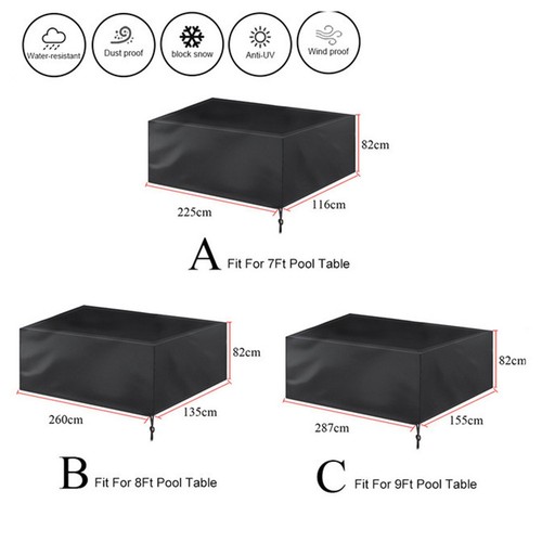 Outdoor use pool table cover - use,